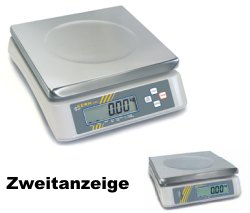 Ladenwaage mit Zweitanzeige